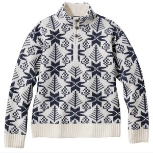 L.L. BeanWomen's Signature Kingfield Merino Wool Sweater, Fair Isle - Size Small